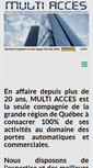 Mobile Screenshot of multiacces.ca
