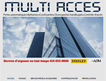 Tablet Screenshot of multiacces.ca